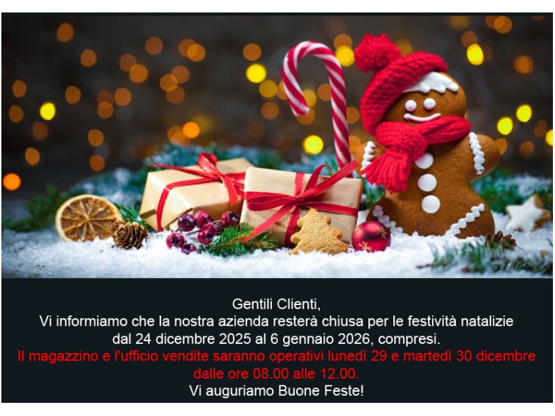 CHIUSURA NATALIZIA 2025